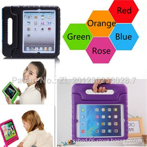 EVA foam handle stand Case shockproof custom childrens case for ipad air